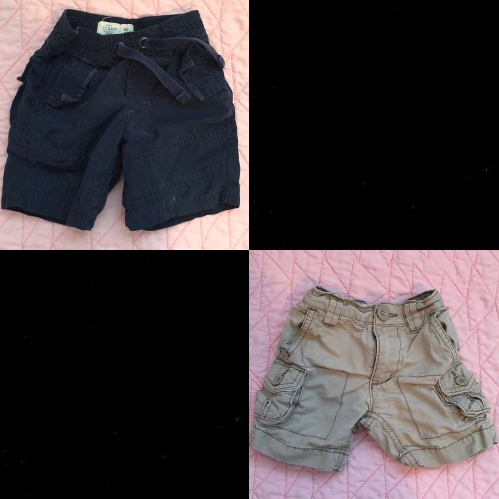 Two pair Infant boys shorts. Old Navy; size 6-12m